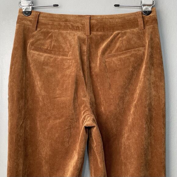 Coldwater Creek Pants Womens Size 8 Brown Pinwale Corduroy Trousers Equestrian - Picture 4 of 13
